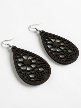 Dream Catcher ▪︎ Wood Enriched Laser Cut Earringz